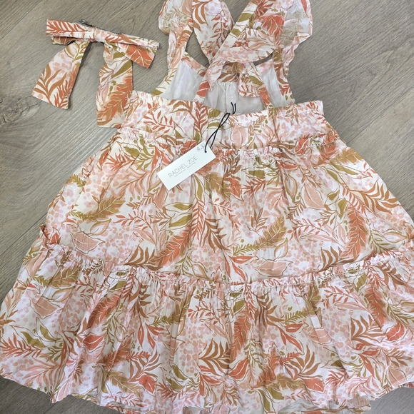 Rachel Zoe Orange and Green Floral Dress - Picture 5 of 11